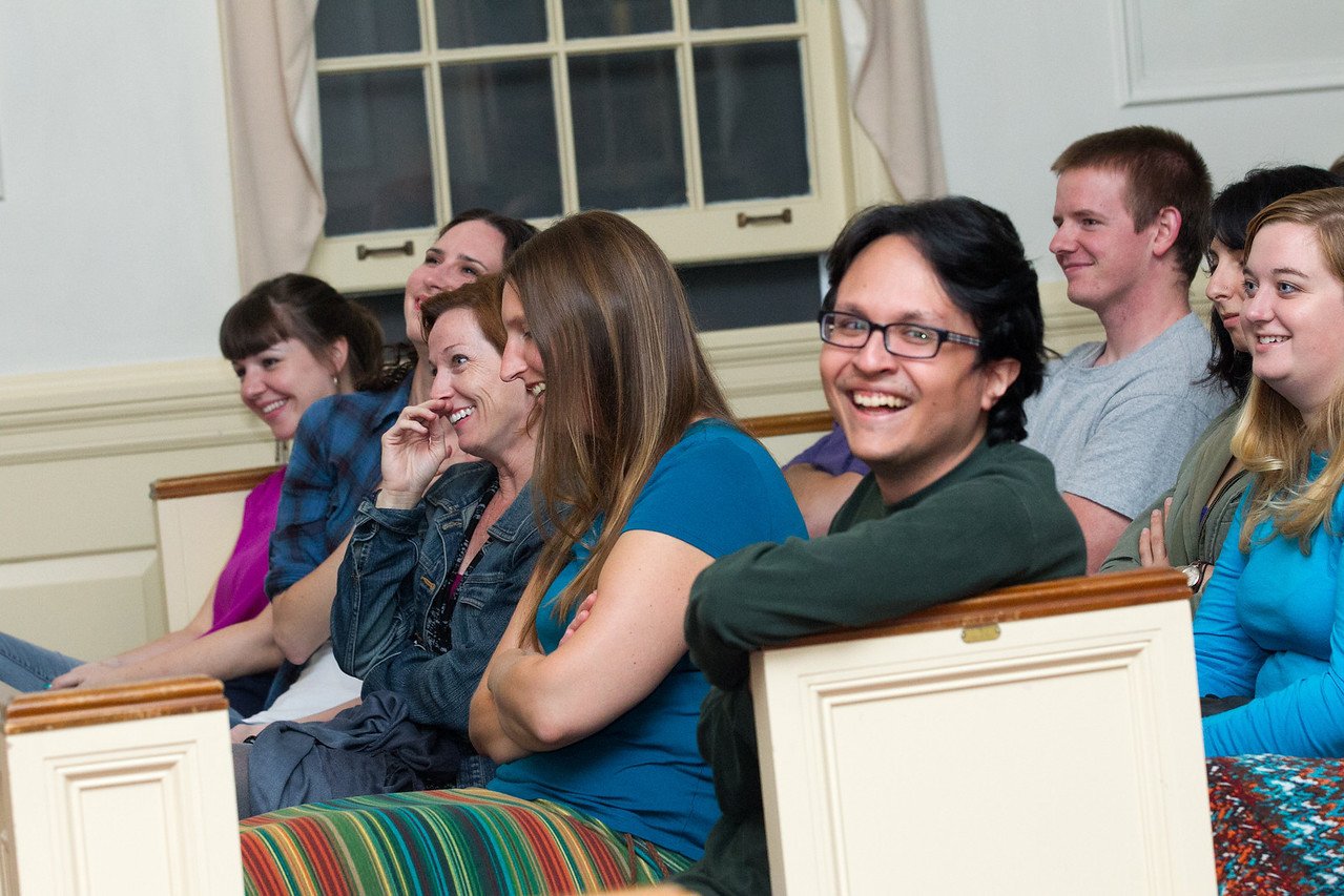 The Master of Fine Arts in creative writing holds readings in the historic Prout Chapel, including guest authors and the Winter Wheat festival.