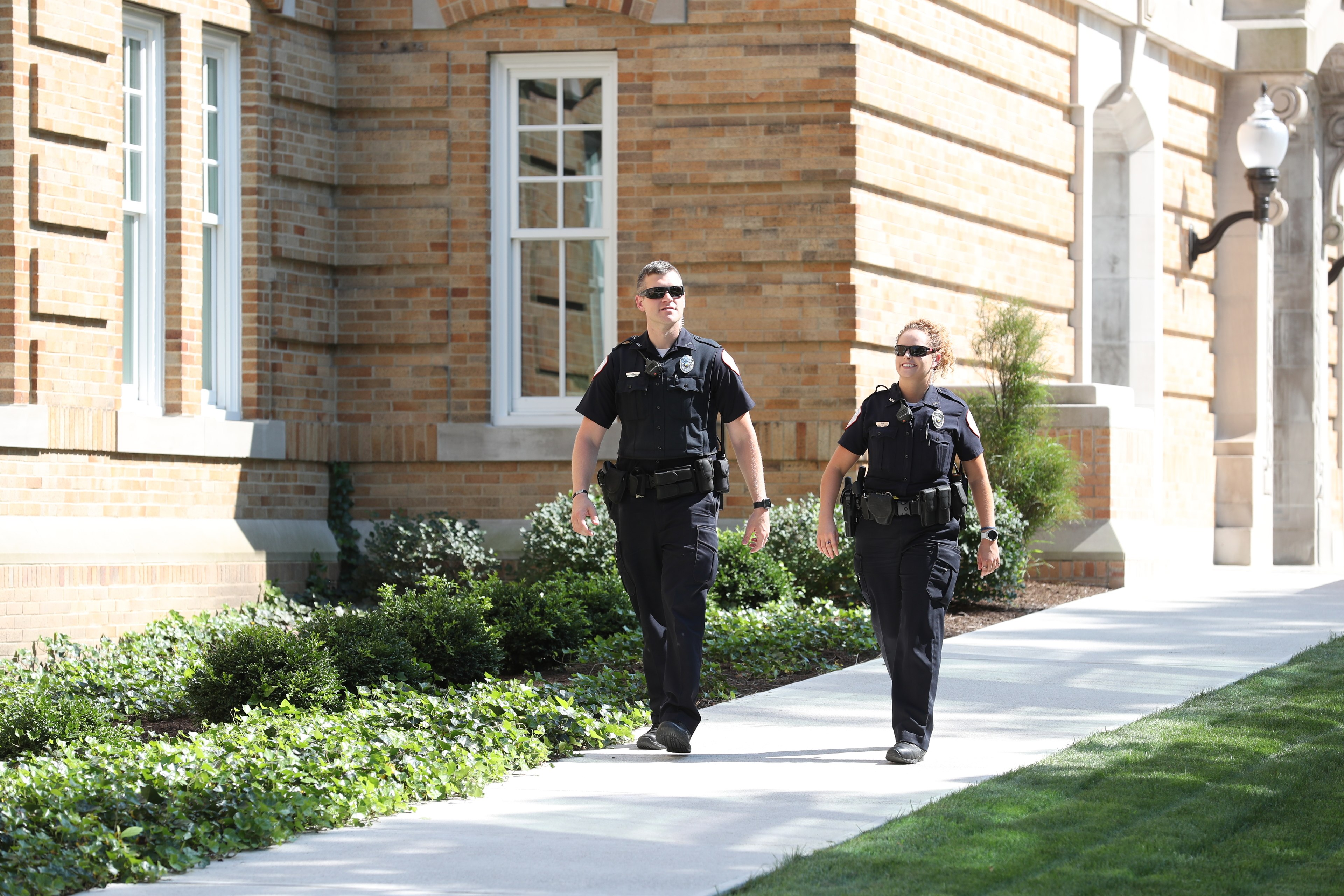 Two officers walking