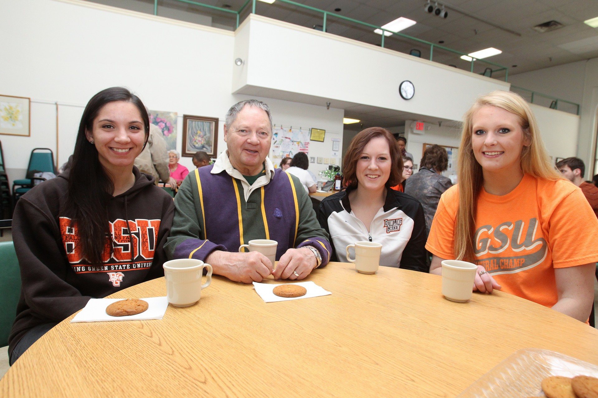 Three long-term care graduate students at work, a career that NAB accredited programs like the BGSU graduate specialism