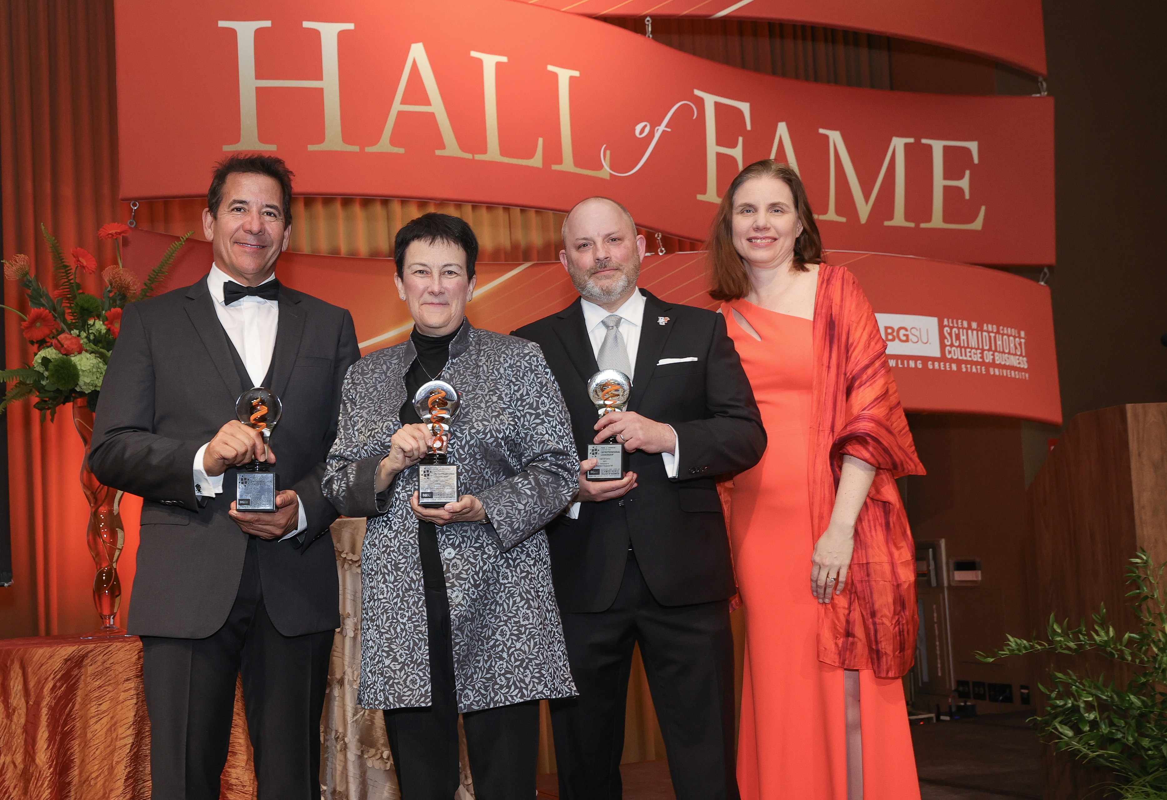 2023 Paul J. Hooker Hall of Fame honorees with Dean Percival