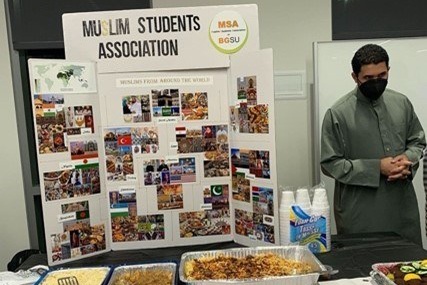 Muslim Students Association booth at the World Culture Expo