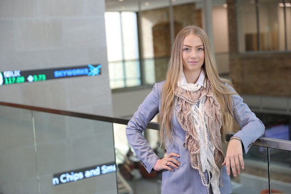 Dagmar Chapin in the Maurer Center on the BGSU campus.