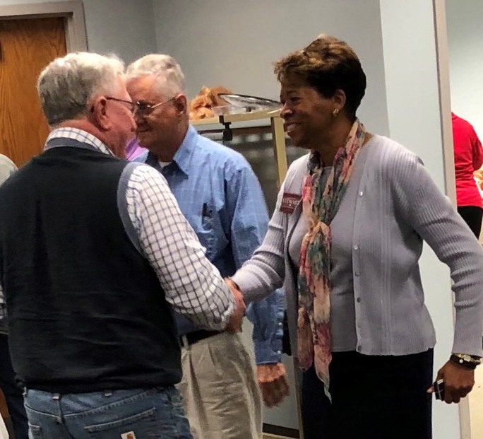 PHOTO-Stewart-FB-04-16-18-Stewart-shaking-hands-with-Clinton-Dems