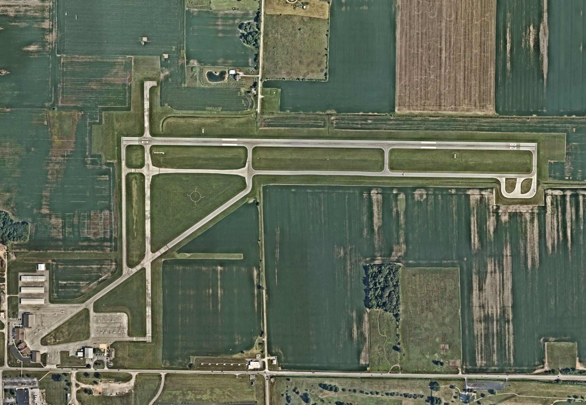 Aerial Photo of the Wood County Regional Airport