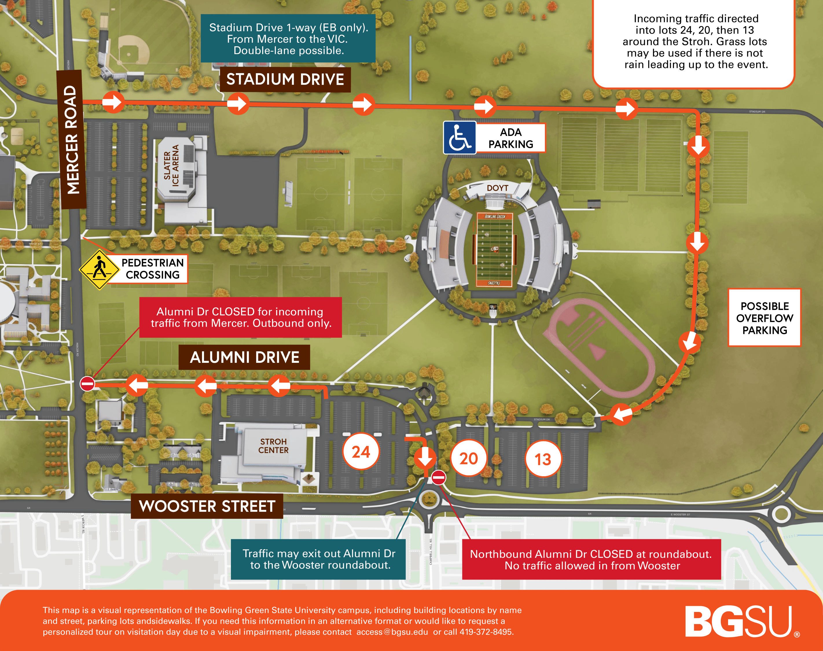 Total Solar Eclipse Watch Party Parking Map