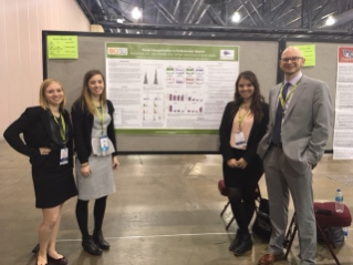 Tarynn Clune, Anna Gravelin, Cassidy Quinlan, and Dr. Whitfield at ASHA 2016