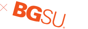 bgsu logo at 45 degree angle