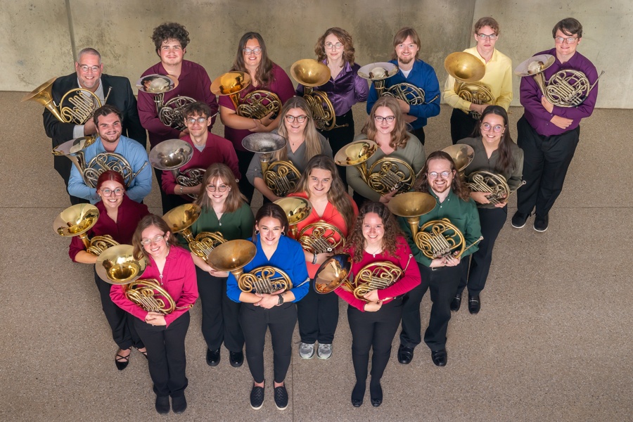 Screenshot of BGSU Horn Club Zoom Call