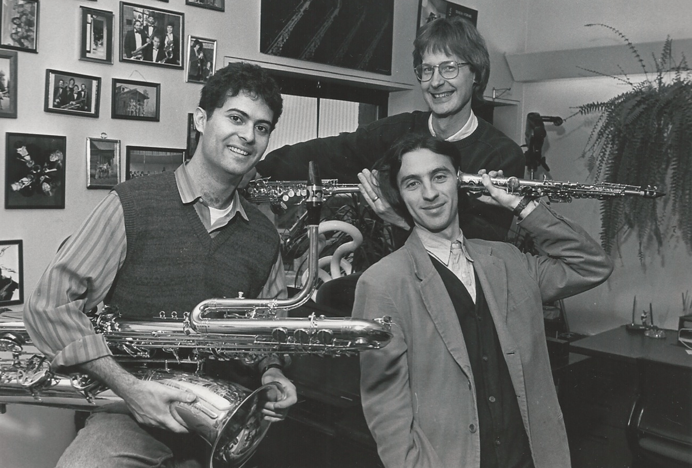 Marco Albonetti, Yiannis Miralis, and John Sampen in 1995