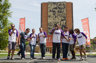 Bowling Green State University's male a cappella group Ten40 performs at Opening Weekend 2015.