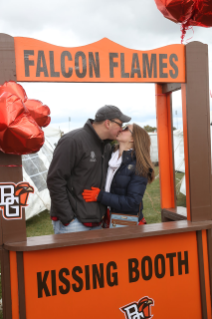 Falcon Flames stay warm at Homecoming 2015.
