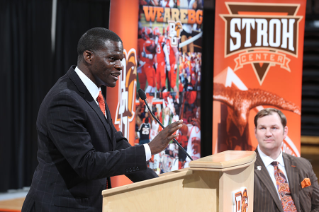 BGSU Athletics has named Michael Huger as the 17th head coach in men's basketball history.