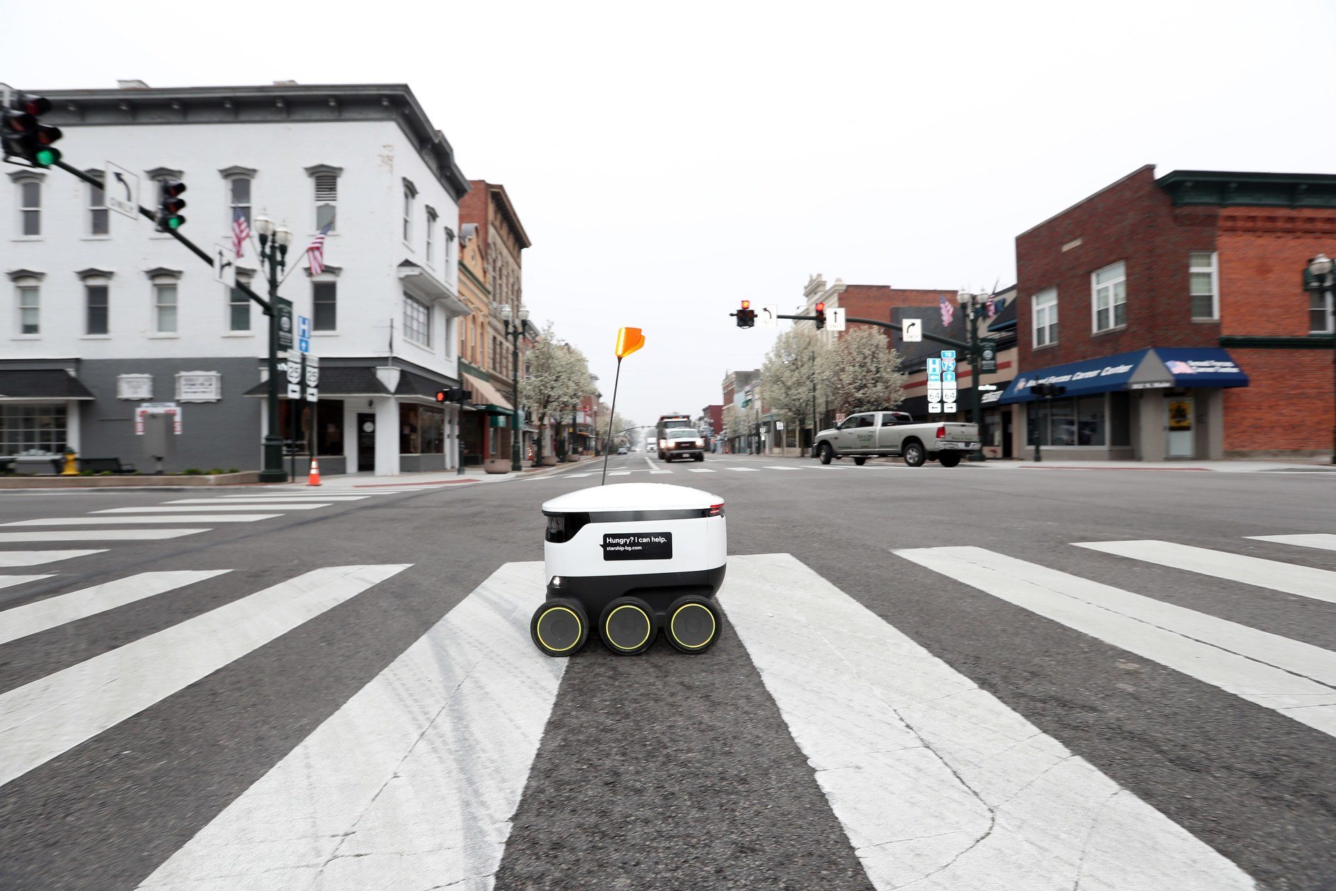 Starship Robot Delivery in downtown bowling green