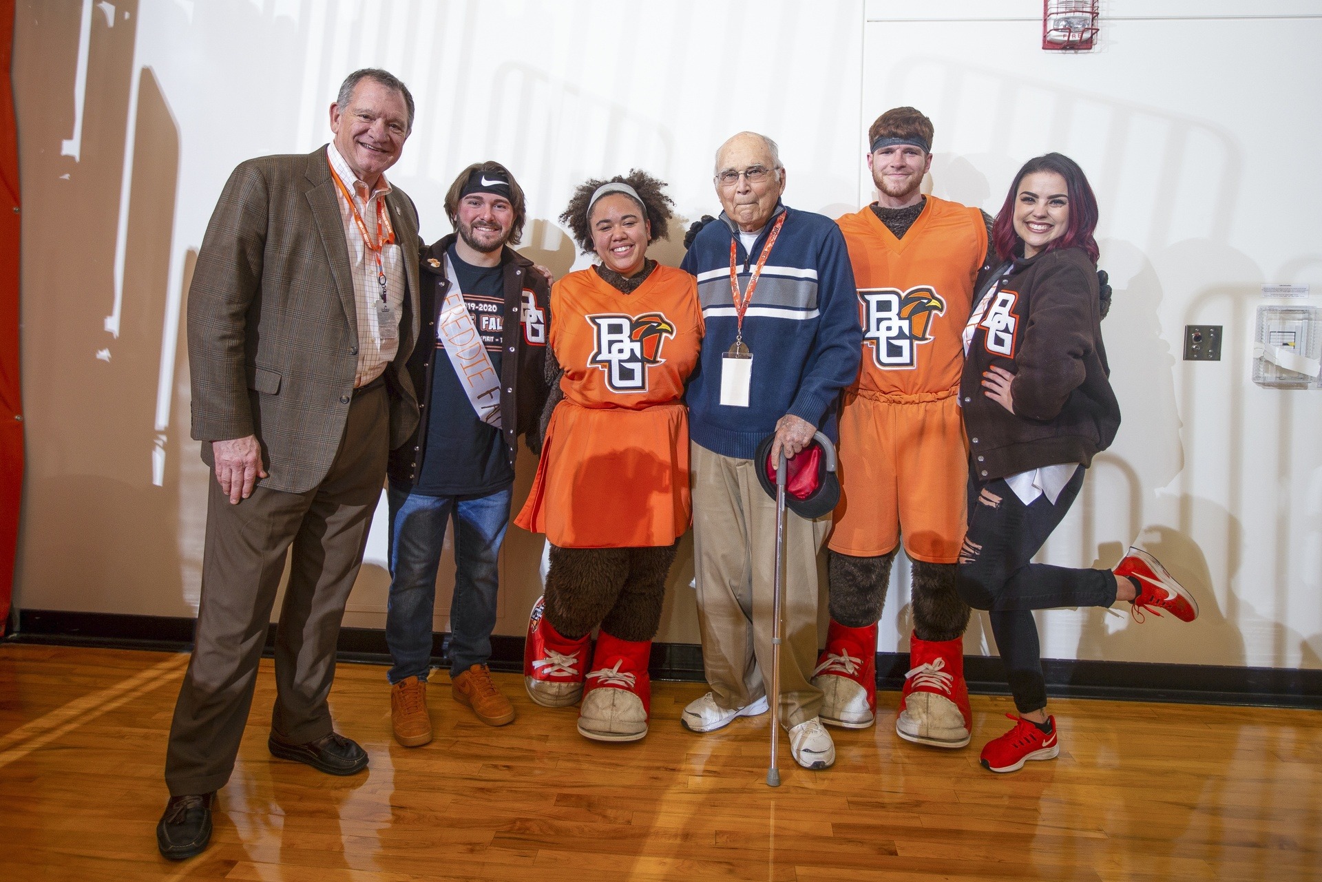 Fred Frisbie ’54 with President Rogers.