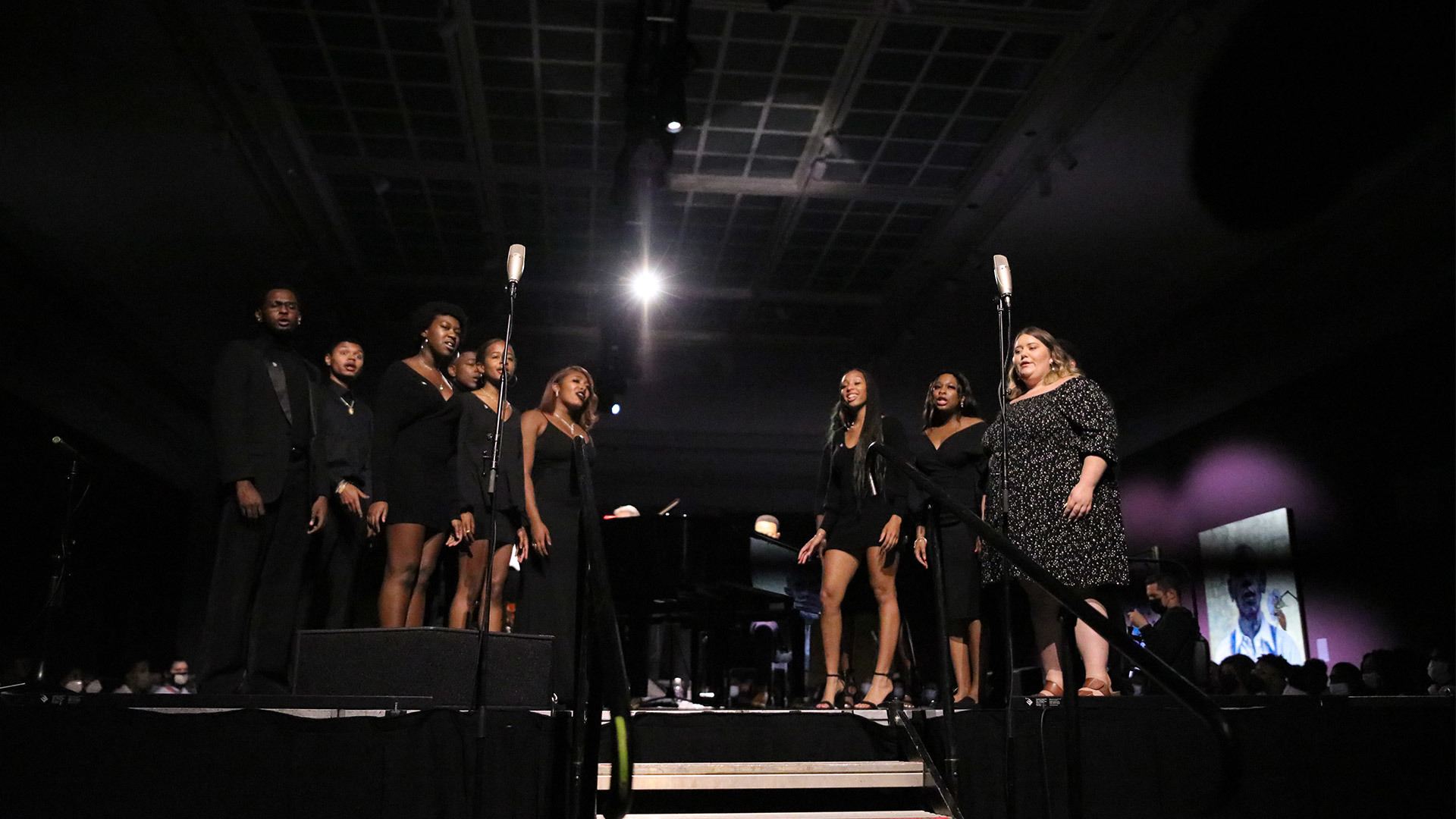 Voices at BG singing at the concert 