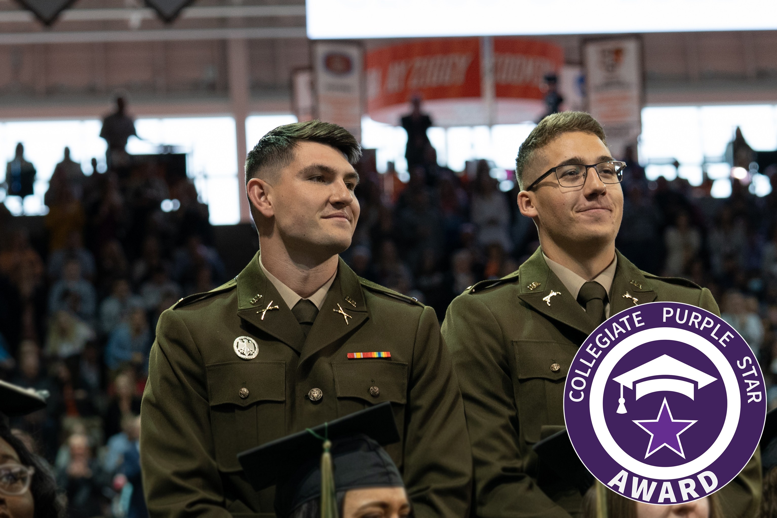 Military students at graduation