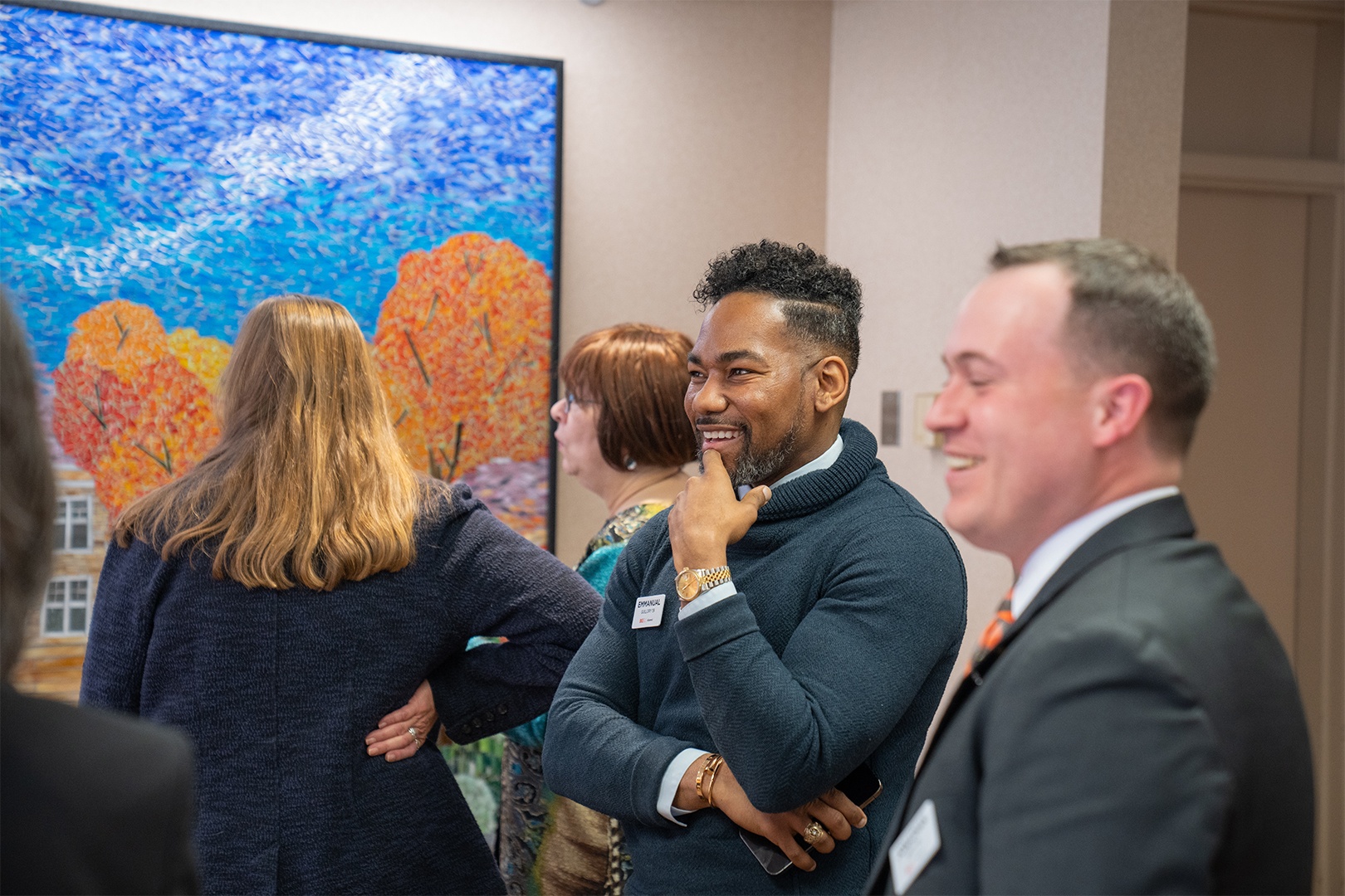 BGSU Alumni Board members Emmanual Guillory '09, and Jonathan Smith '08