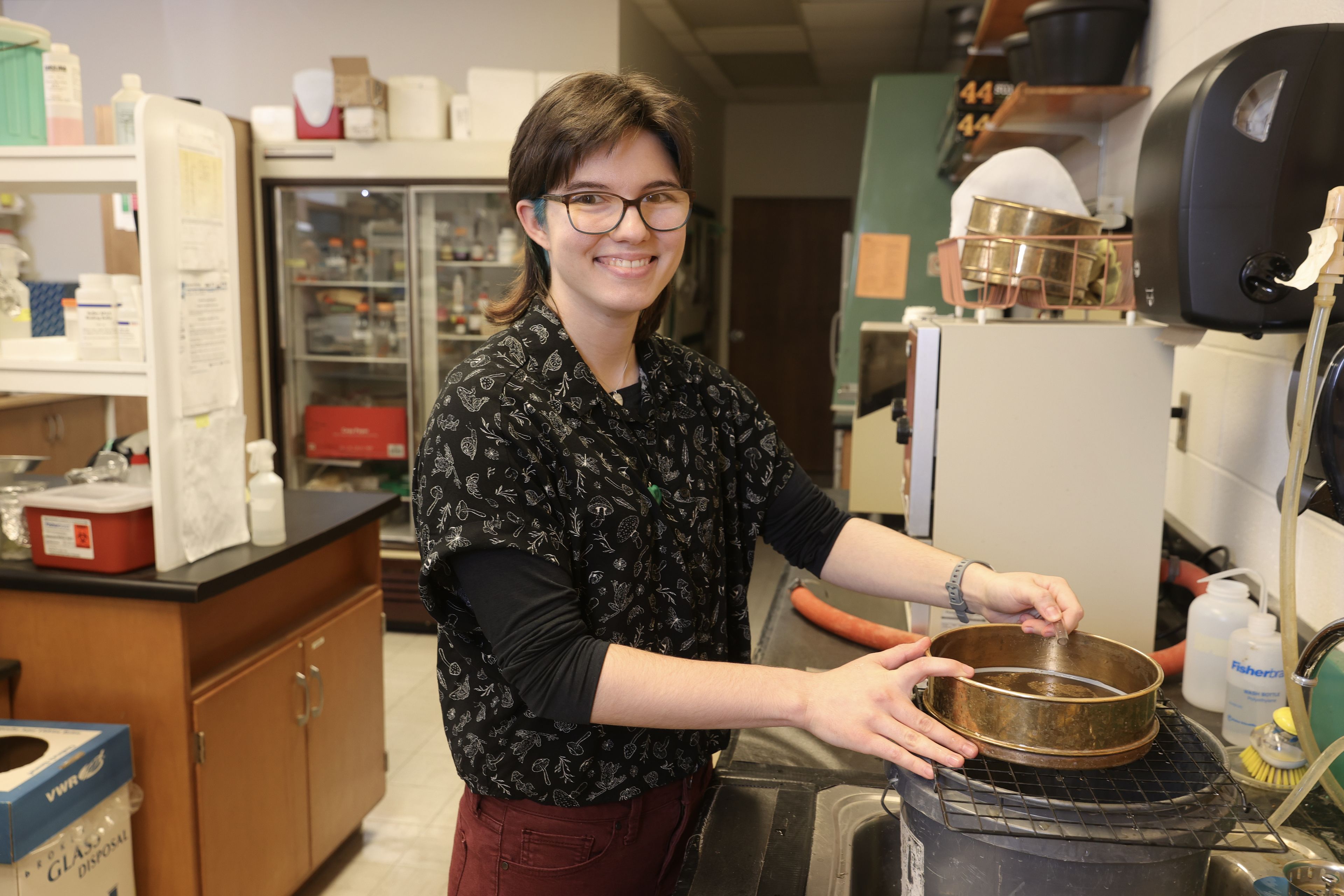 Senior biology major Nicole Hildebrand