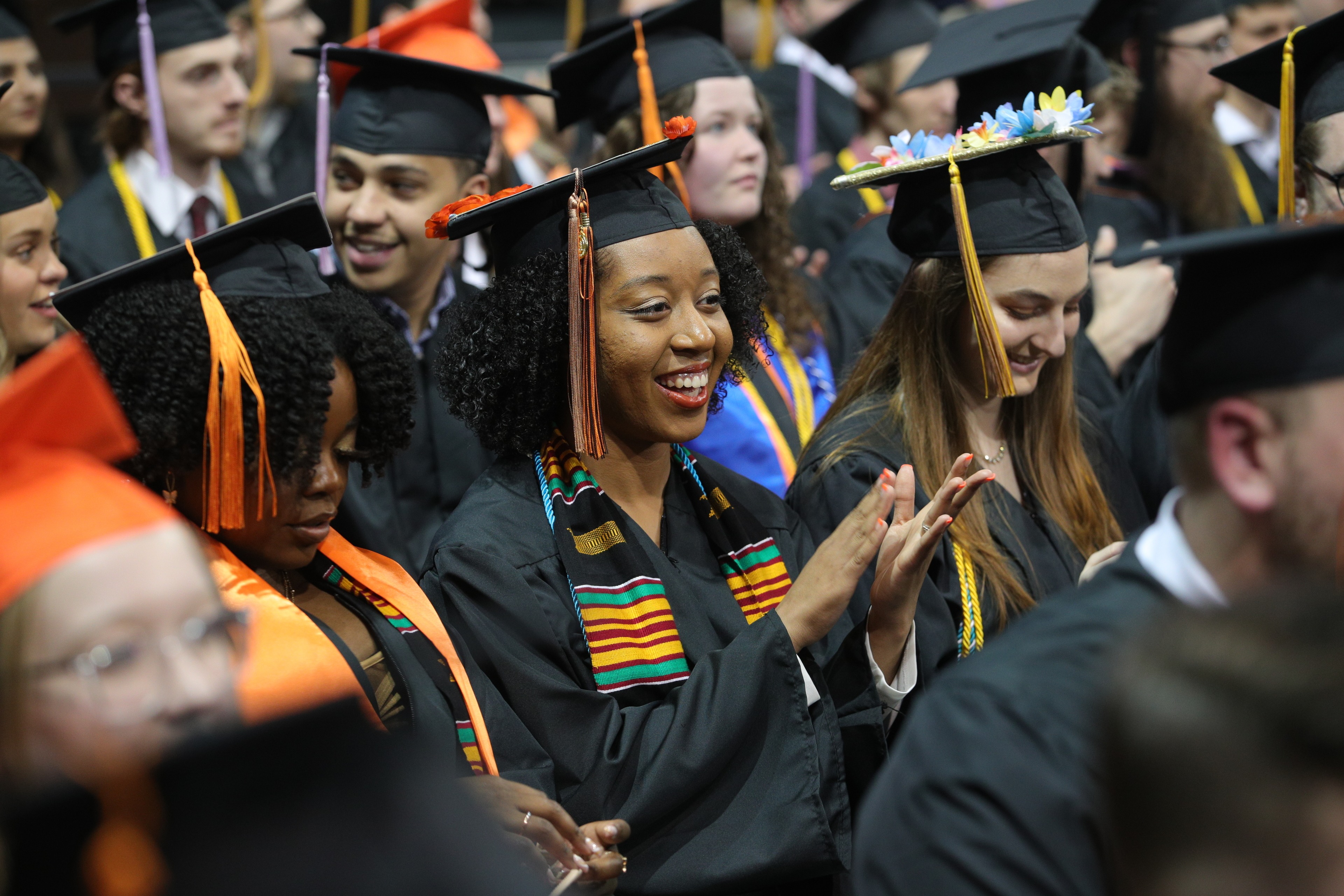 Students at Commencement