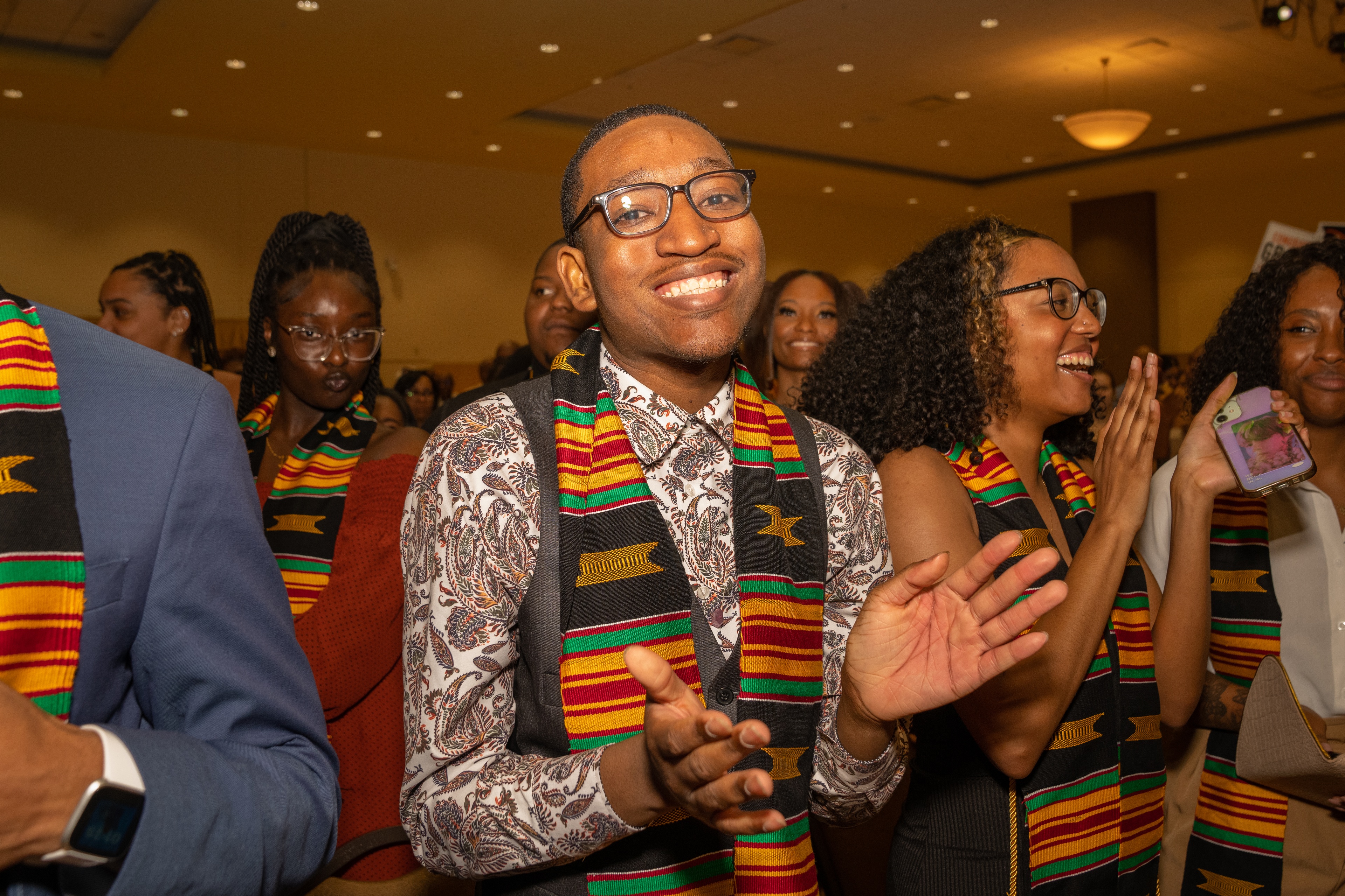 Malcolm Massey at Black graduation