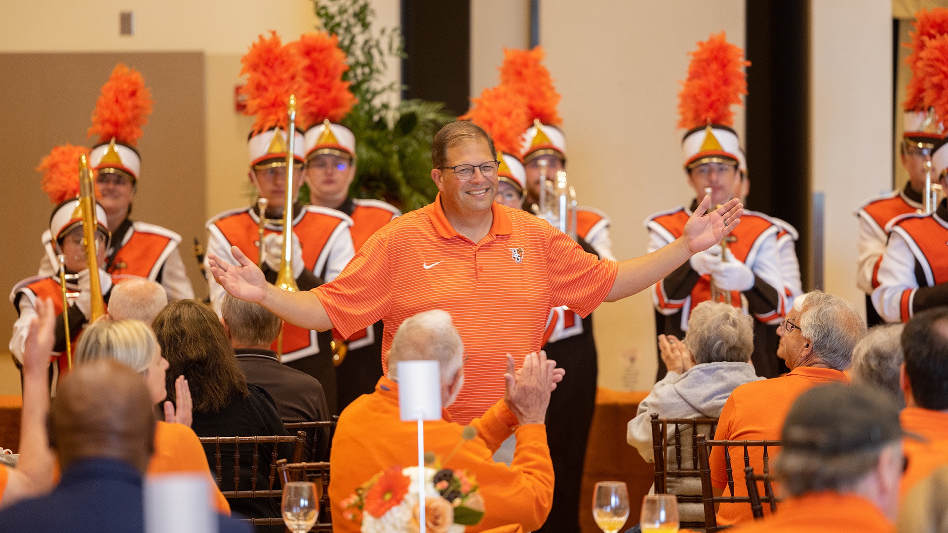 Falcon Marching Band Director Jon Waters