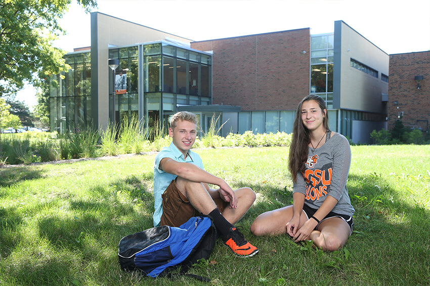 students-on-lawn