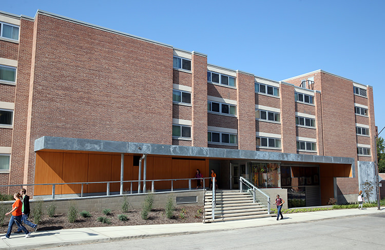 Exterior Image of McDonald Hall on a sunny day.