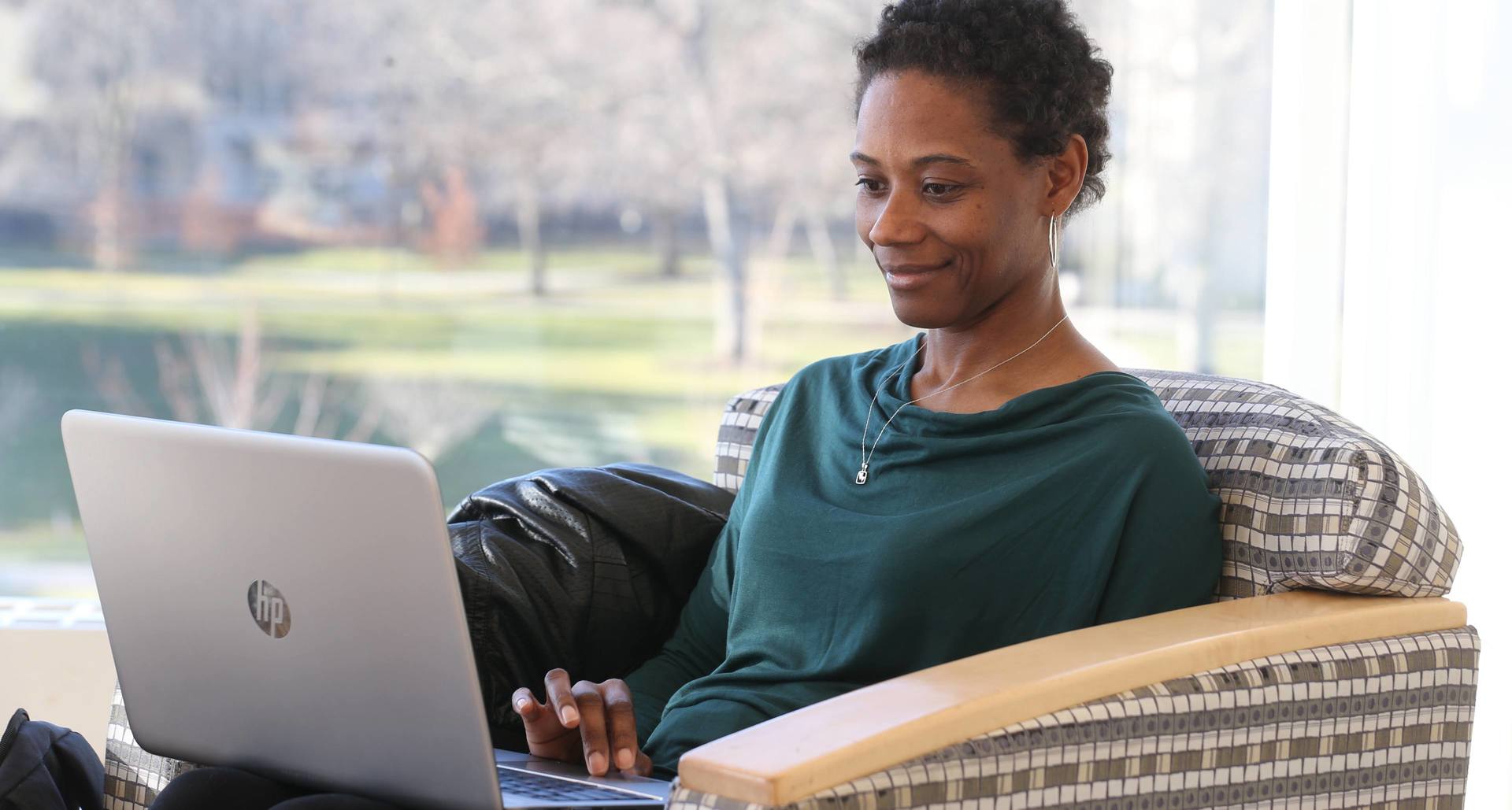 woman at computer