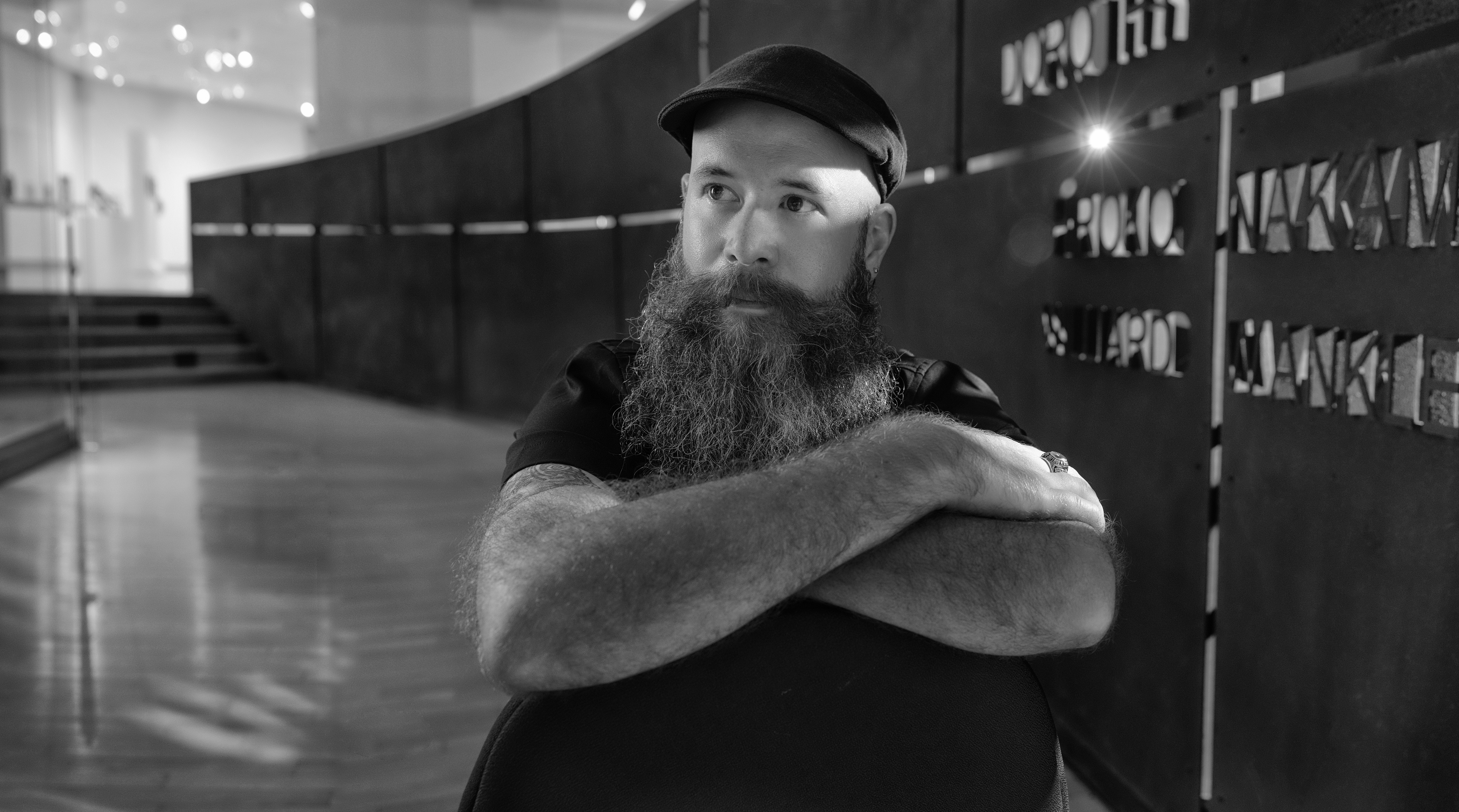 BGSU art student Jeffrey Eden poses for a photo.