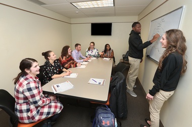 bgsu students in a classroom