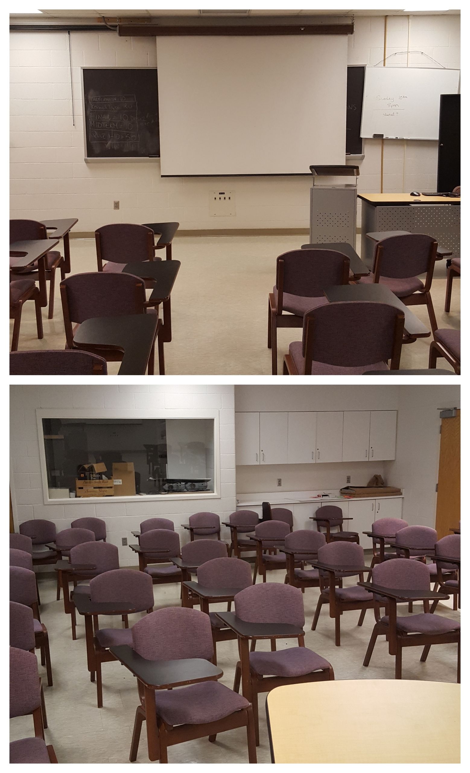 Fine Arts Room 1101 Front & Back View 