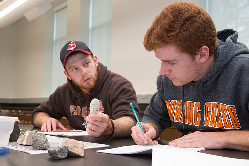 Geology majors study the origin, composition, structure and history of the Earth as revealed by rocks and fossils.