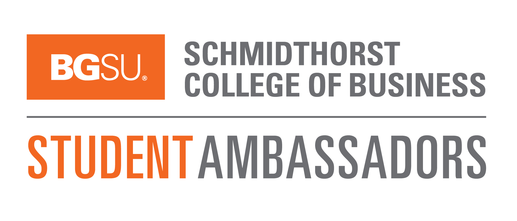 BGSU Schmidthorst College of Business Student Ambassadors Logo