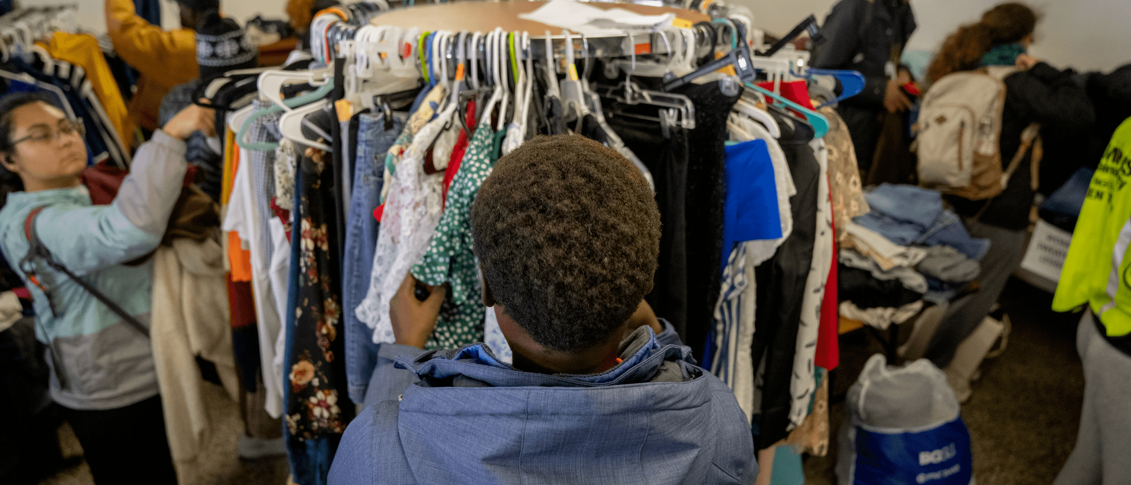 Shoppers at the Campus ReStore