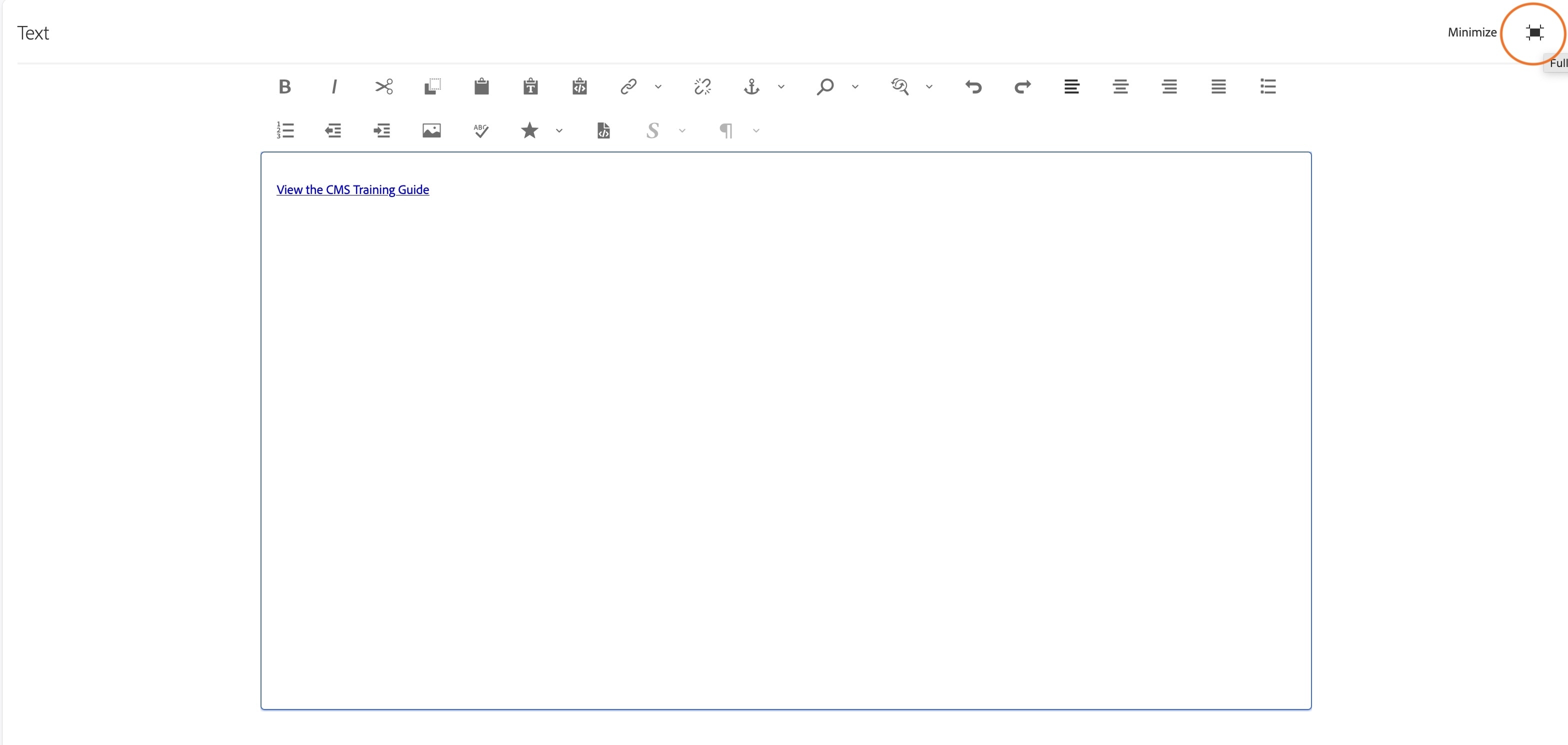 minimize