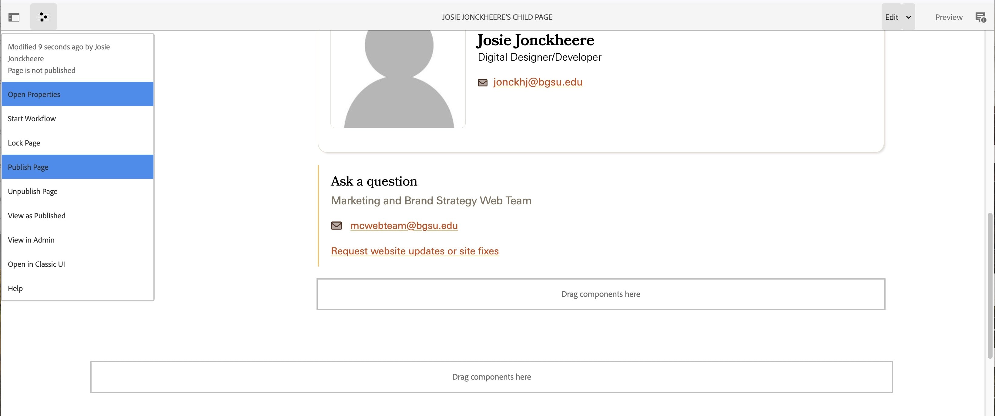 publish-child-page