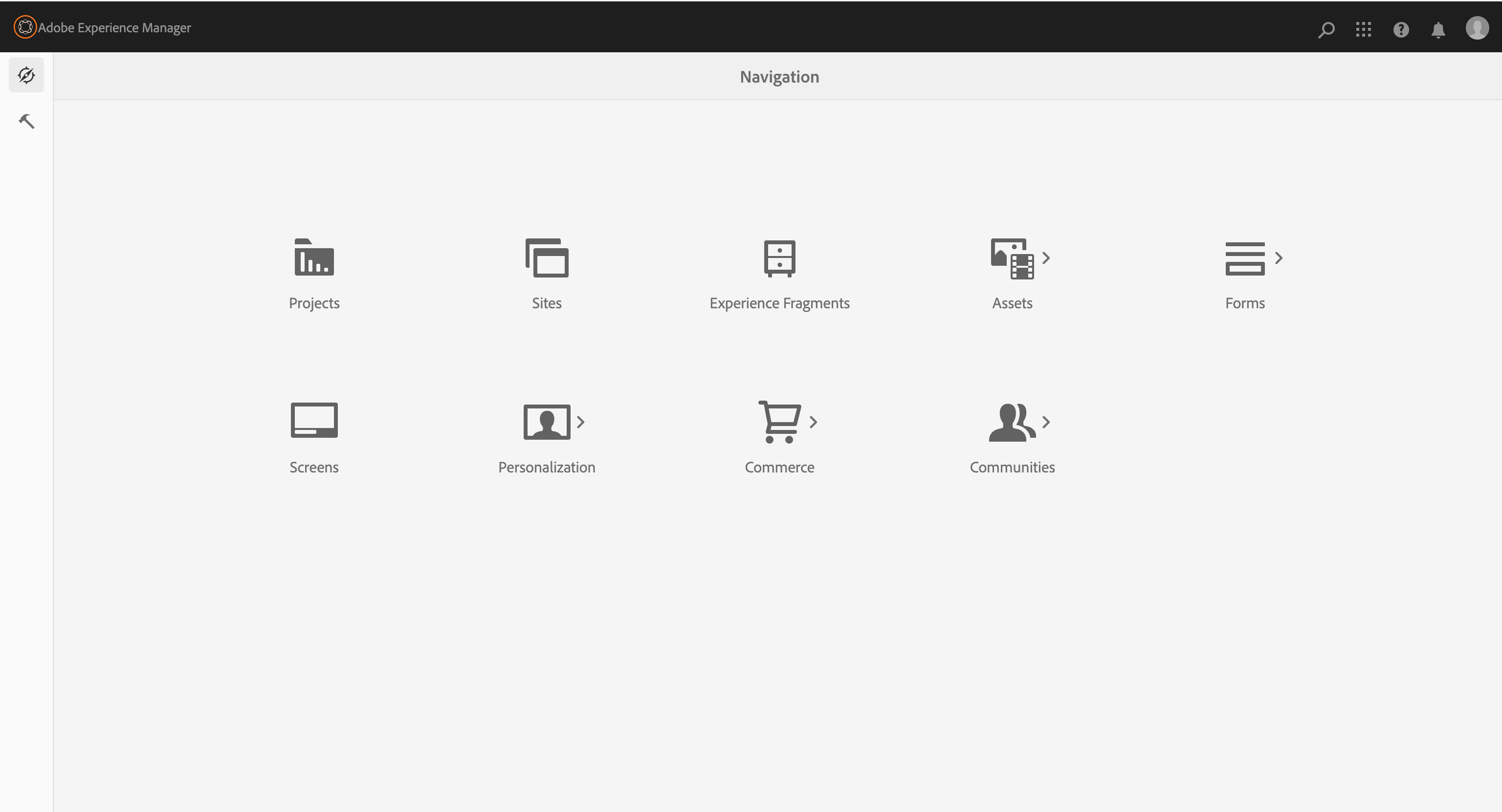 touch-aem-navigation