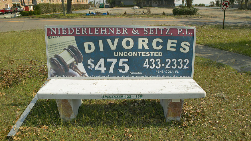 Divorce street Bench