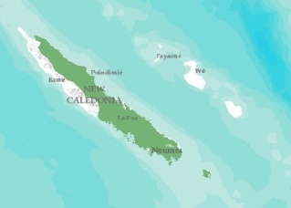 new caledonian giant gecko map