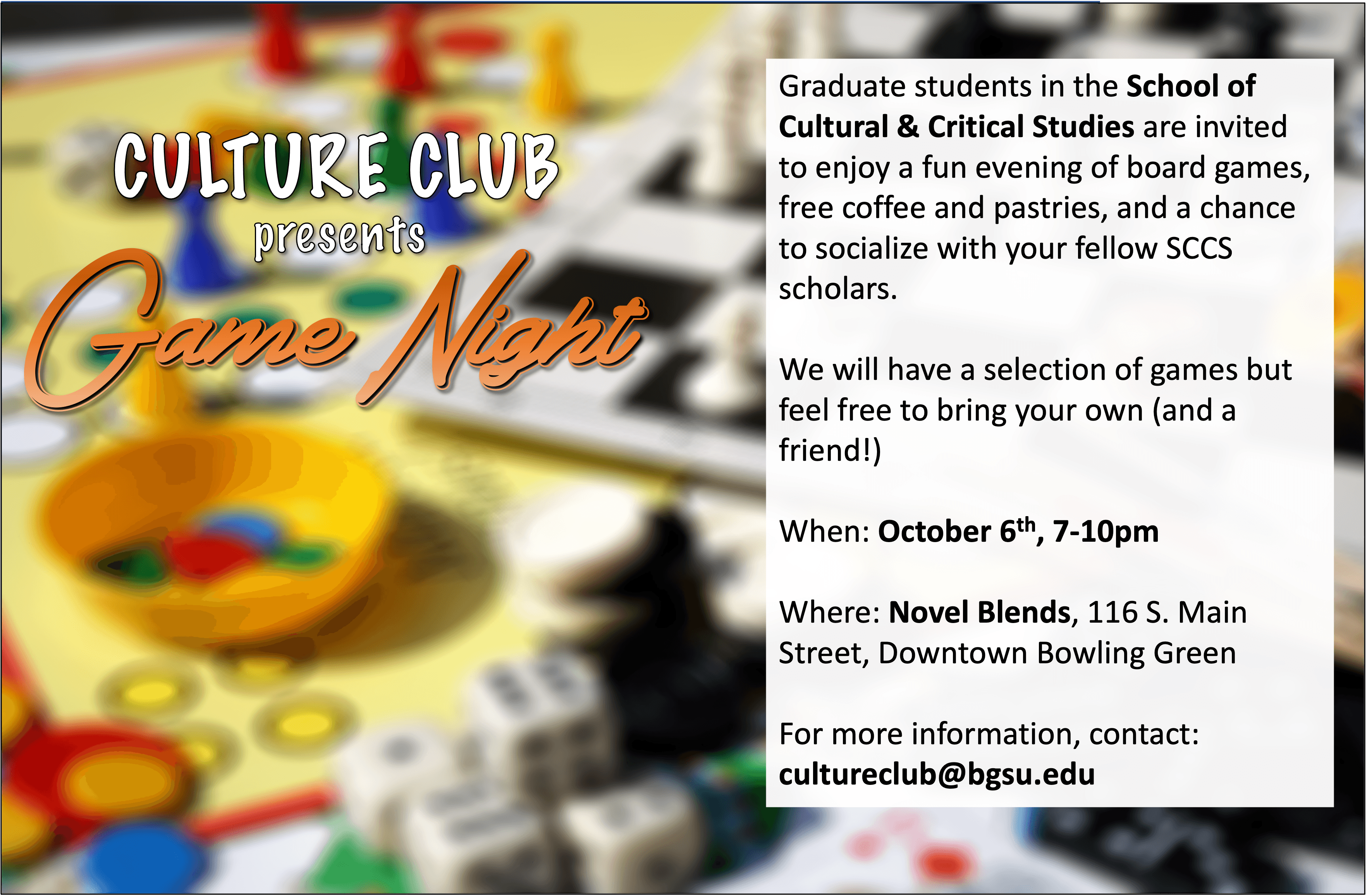 Culture Club Presents Game Night 