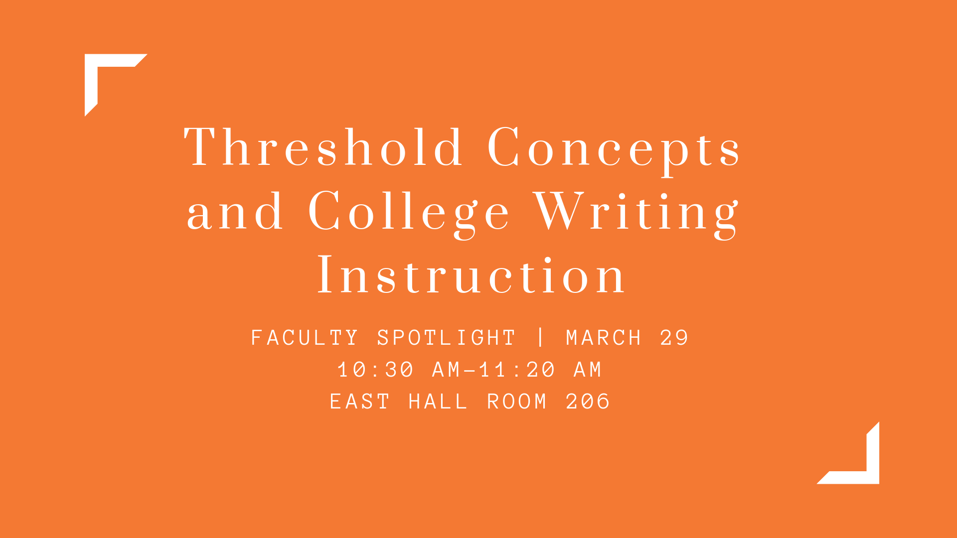 Threshold concepts and college writing instruction