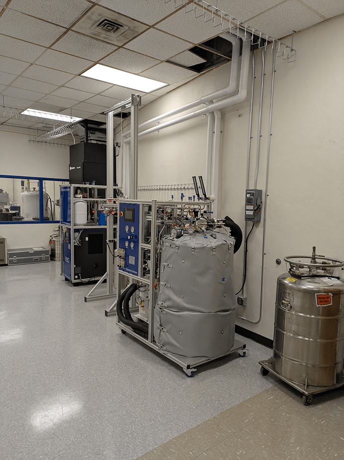 image of the helium recycling machinery
