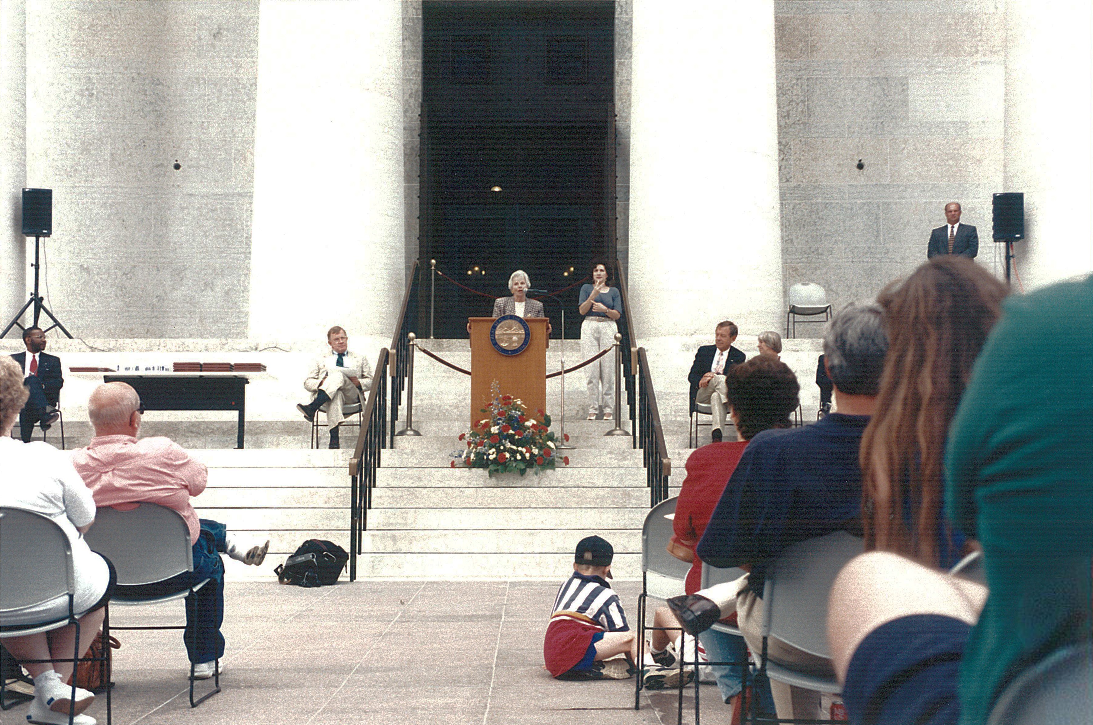 Davidson on Capitol steps