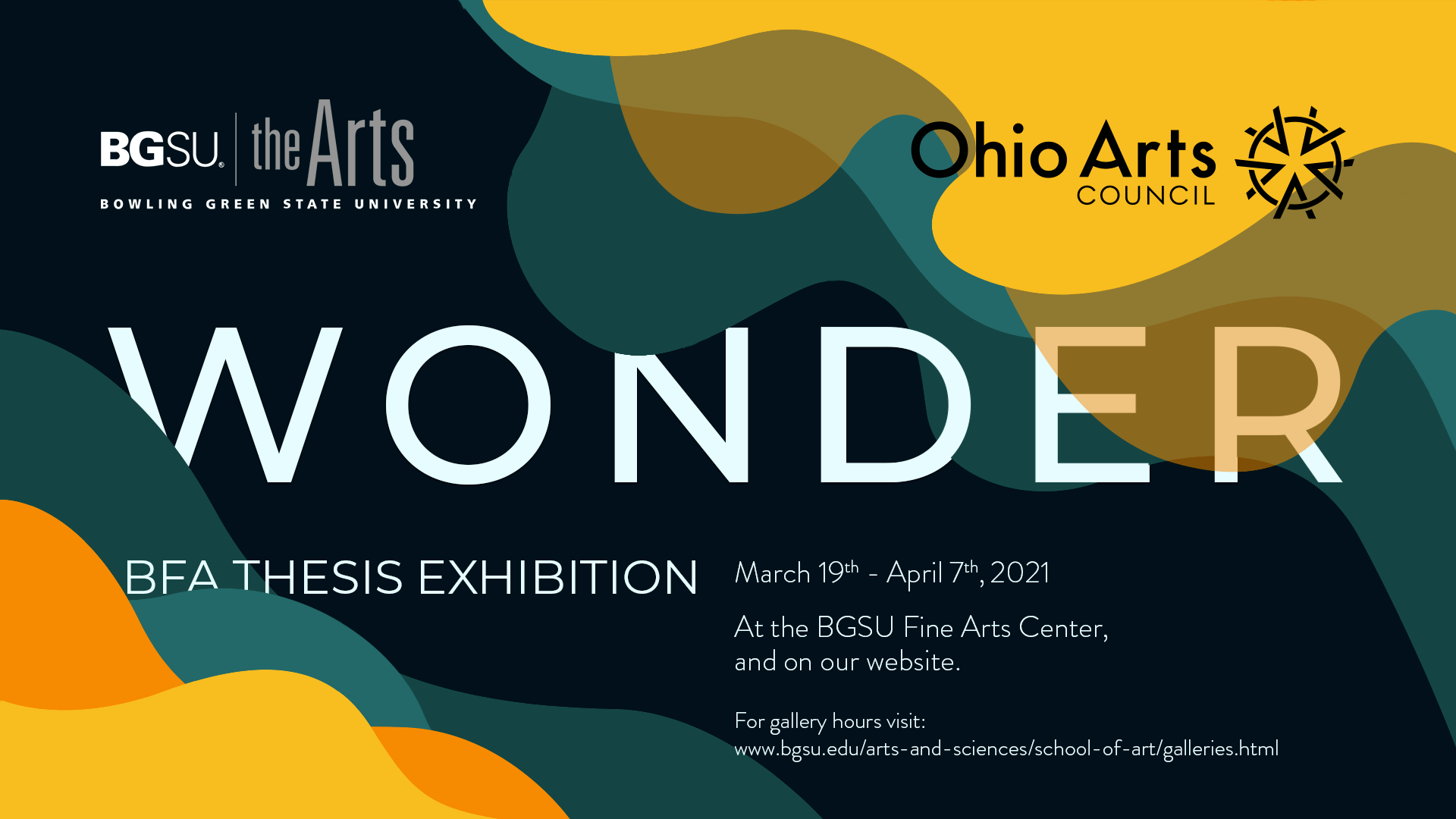 Wonder: BFA Thesis Exhibition, March 19 - April 7