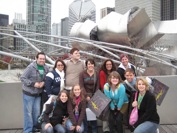 Art History Association in Front of Frank Gehry