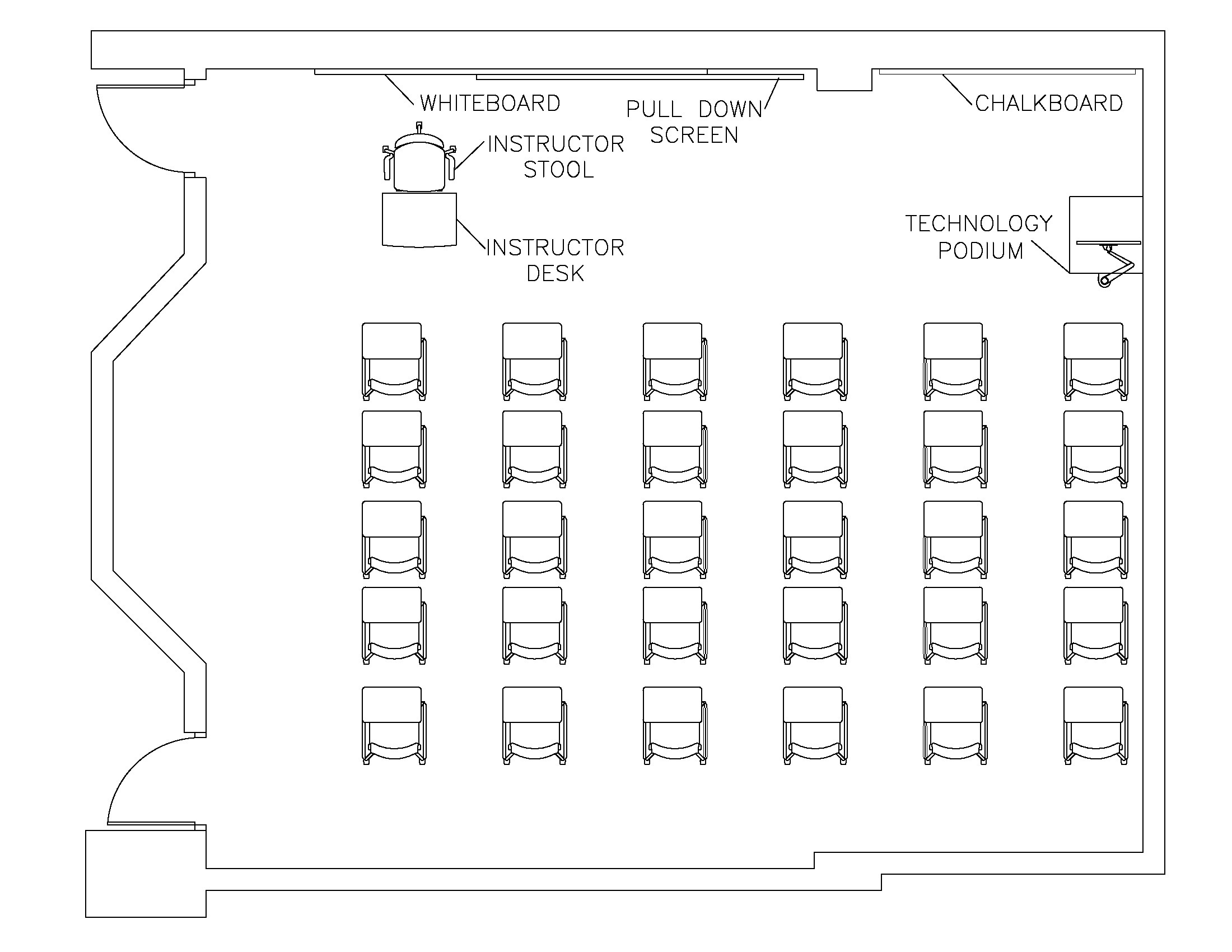 Central Hall 1011 Diagram