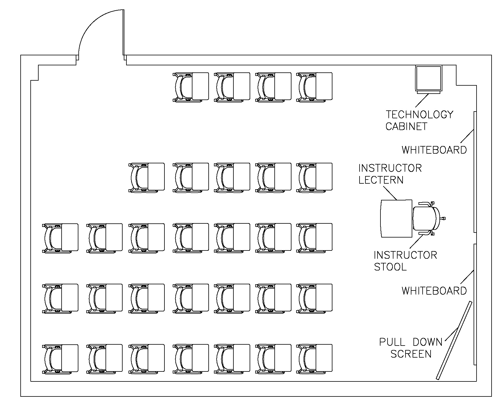 Central Hall 100 Diagram