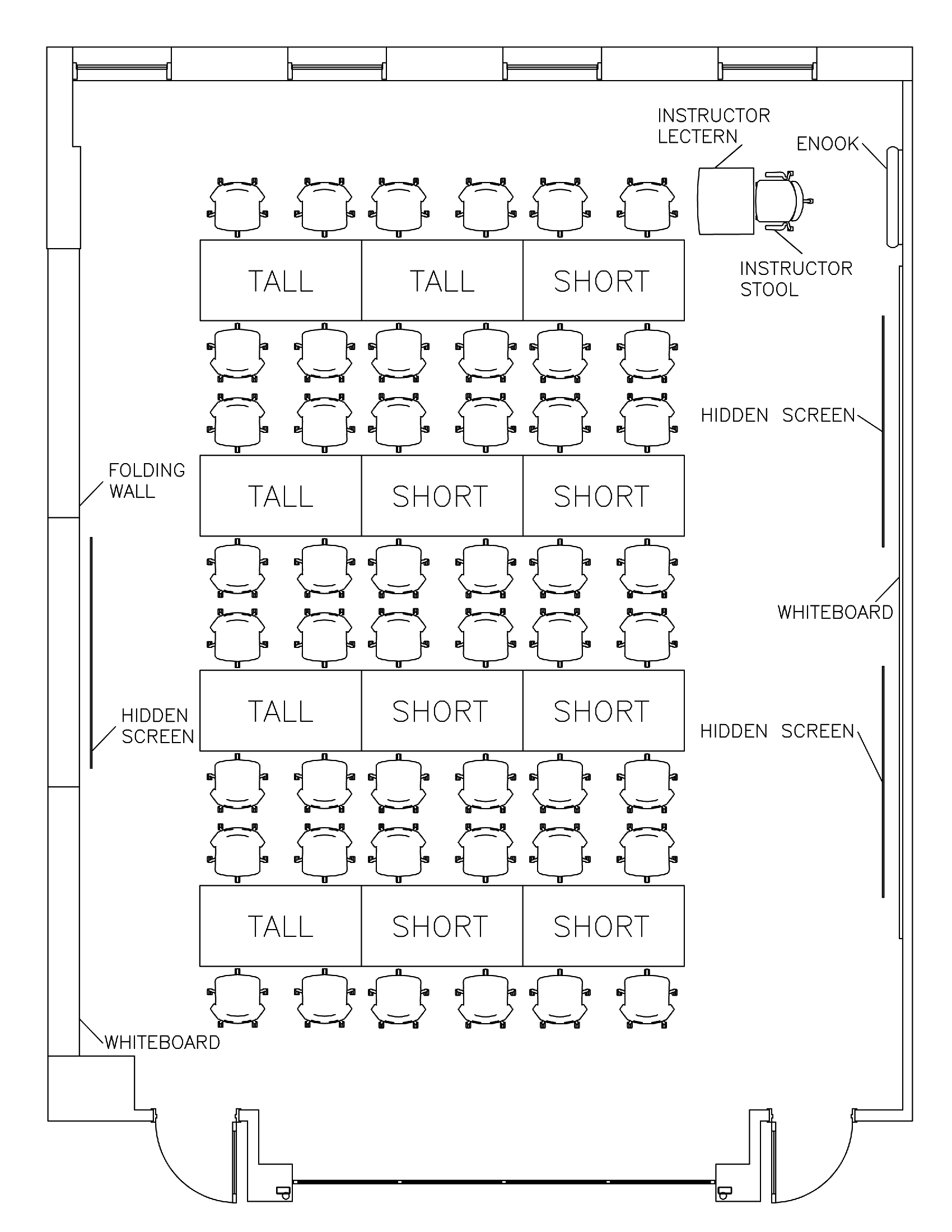 Maurer Center 104 Diagram