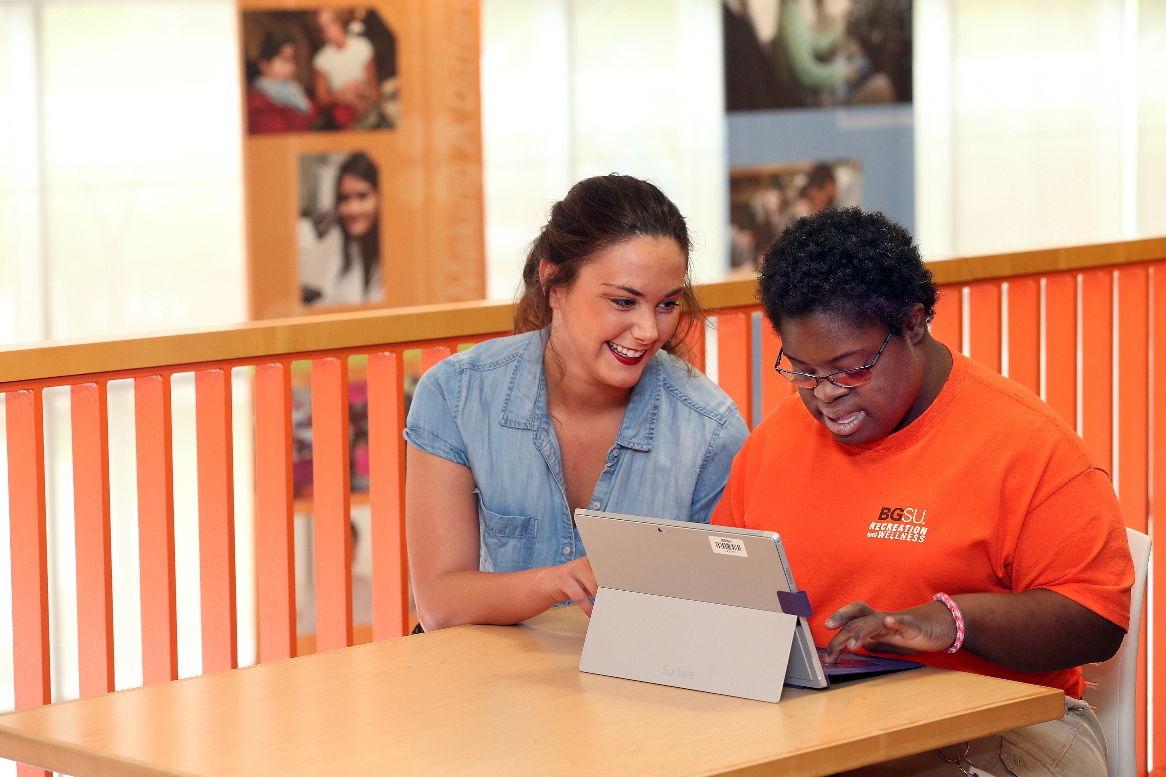 BGSU Students use assistive tech across campus, gain a Master’s in supporting people to use both high and low technology.