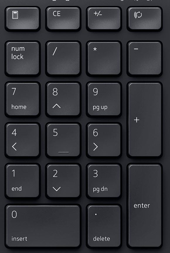 Dell 10 Key pad on the right of a full keyboard
